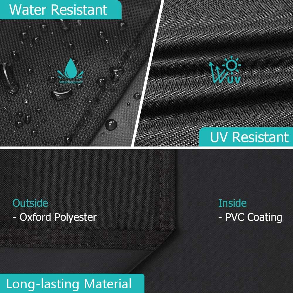 i COVER correas de velcro laterales asegurando la funda para viento fuerte