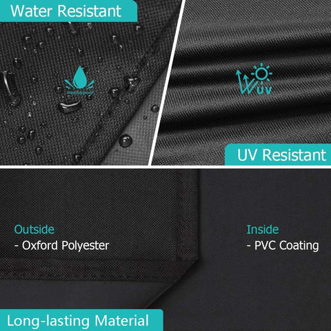 i COVER correas de velcro laterales asegurando la funda para viento fuerte