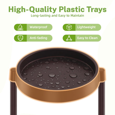 iDavosic.ly primer plano de bandeja plástica impermeable para riego seguro