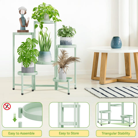 iDavosic.ly soporte en balcón exhibe macetas decorativas