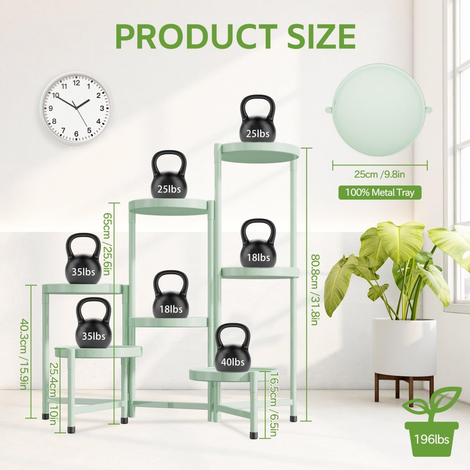 iDavosic.ly soporte montado en balcón con plantas, aporta decoración