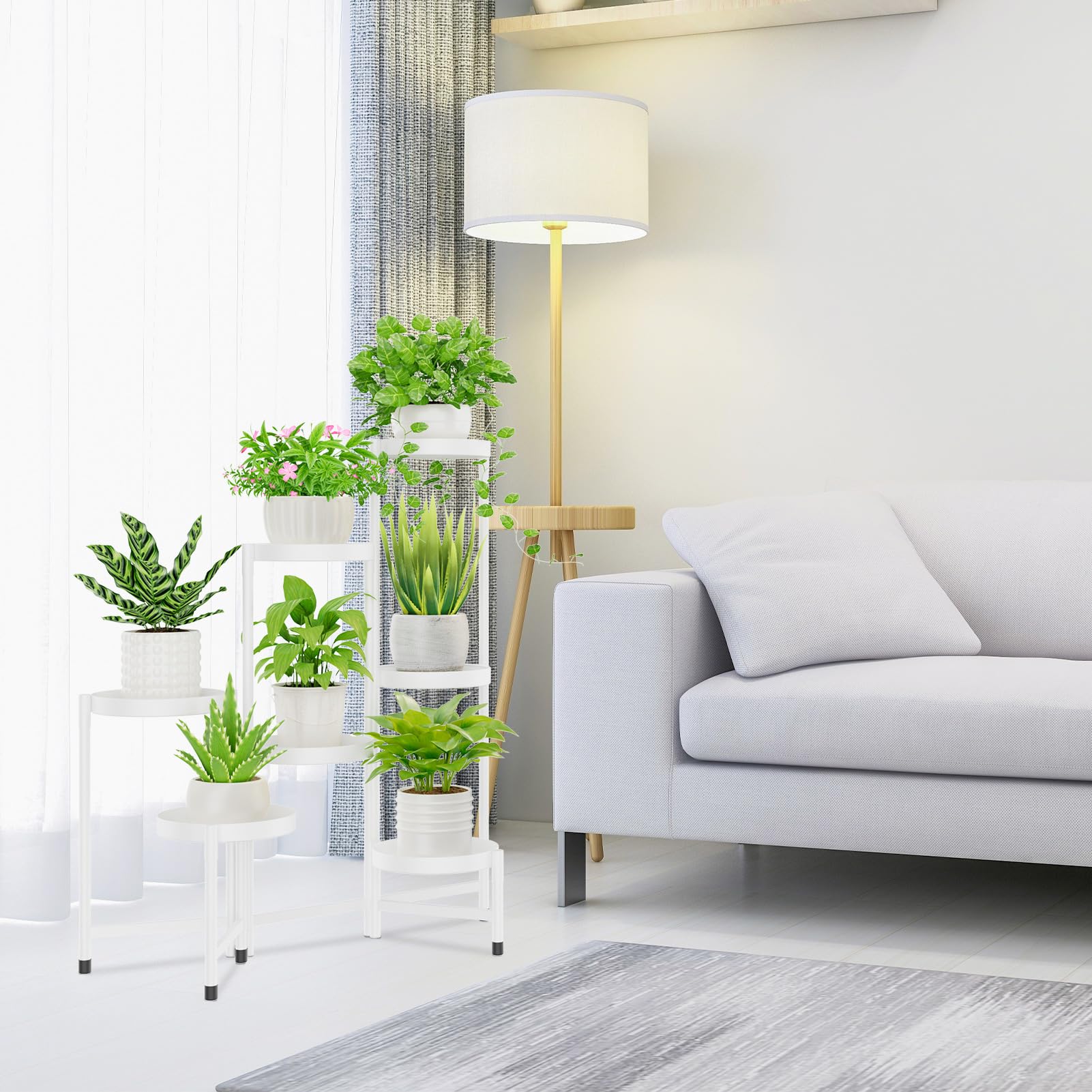 iDavosic.ly estantería en salón mostrando estética y exhibición de plantas