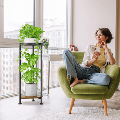 iDavosic.ly soporte en balcón integrando plantas y decoración exterior con estilo