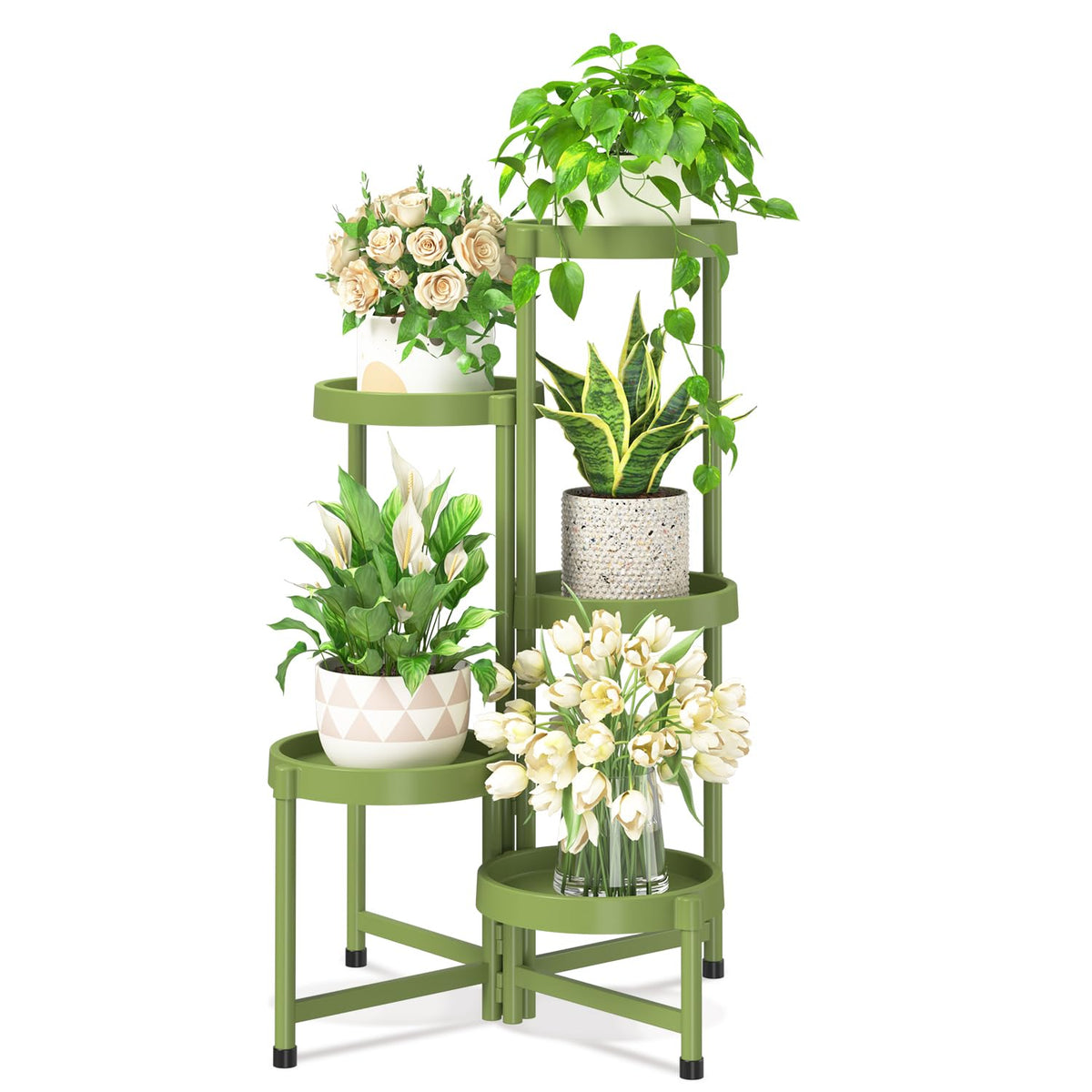 iDavosic.ly soporte frontal mostrando cinco niveles y orden elegante