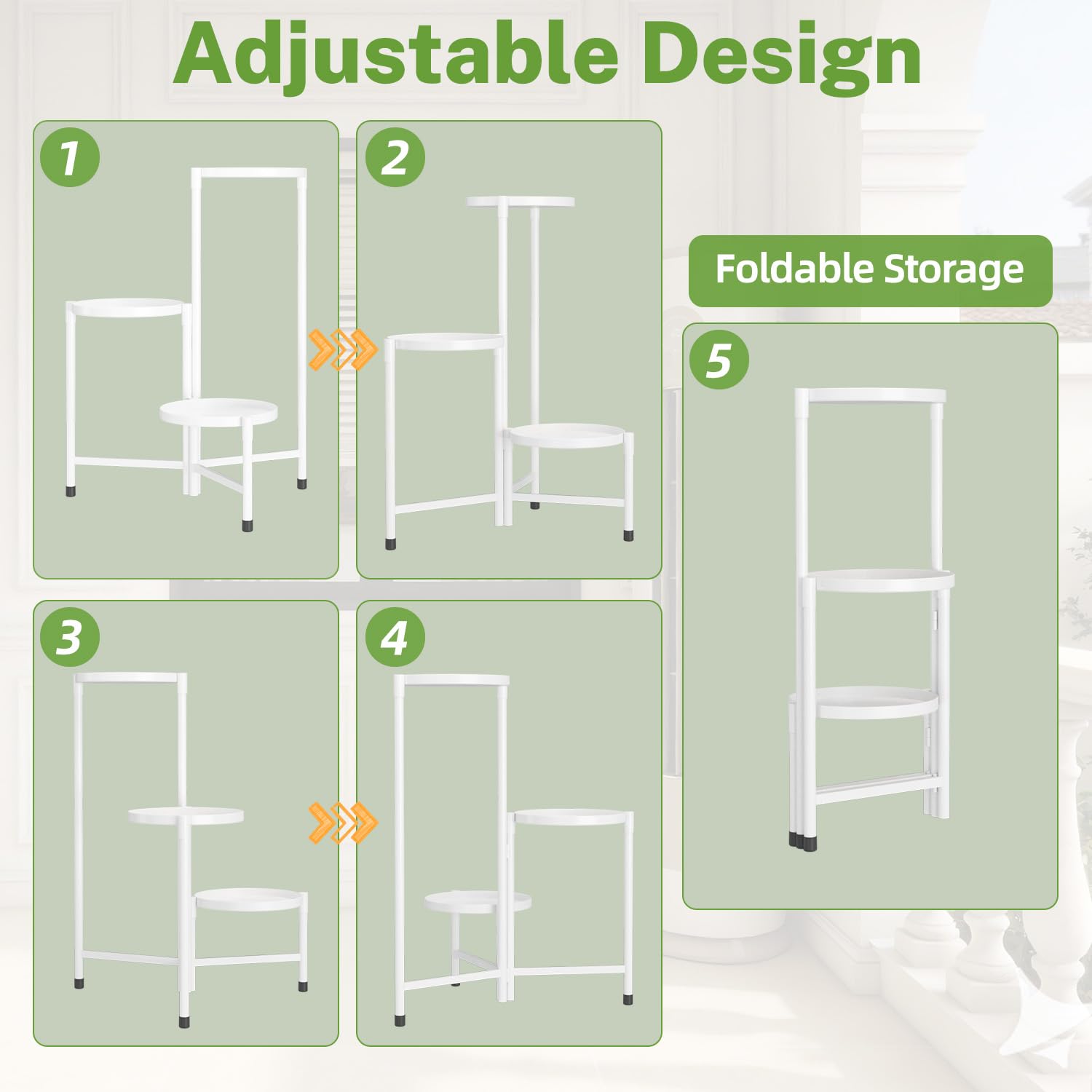 iDavosic.ly plegado para guardado compacto, ahorro de espacio en casa