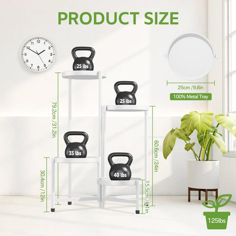 iDavosic.ly soporte en salón exhibiendo plantas y ahorro de espacio