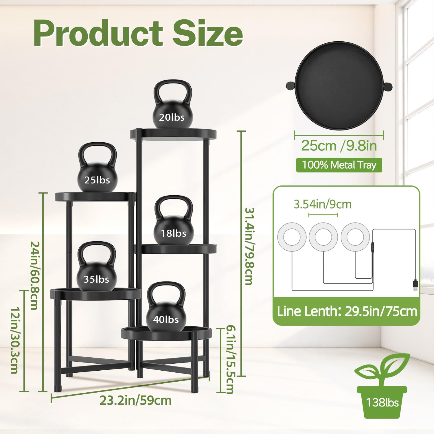 iDavosic.ly luz LED encendida proporcionando espectro ajustable para crecimiento
