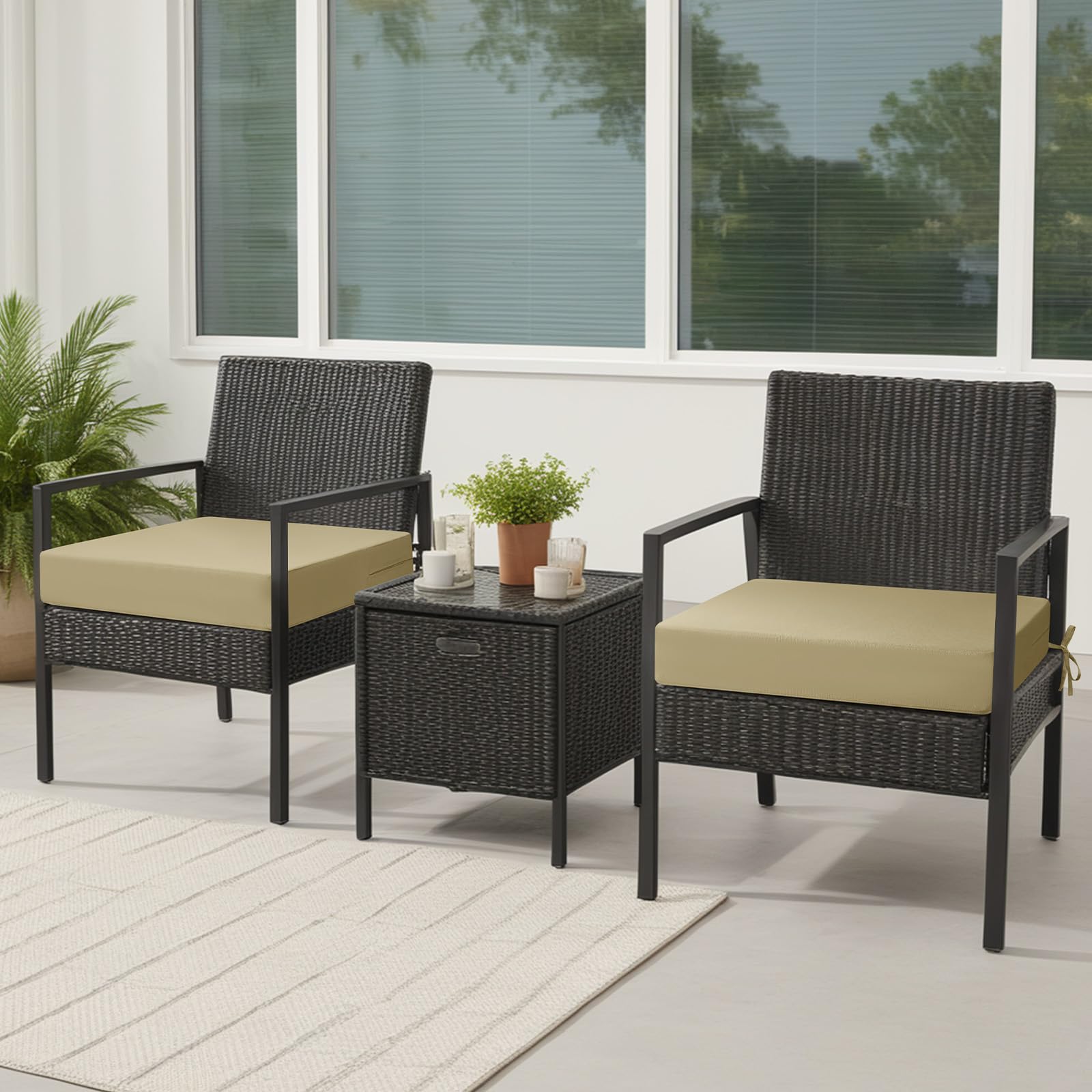 idee-home cojín colocado en silla exterior en uso, confort estable