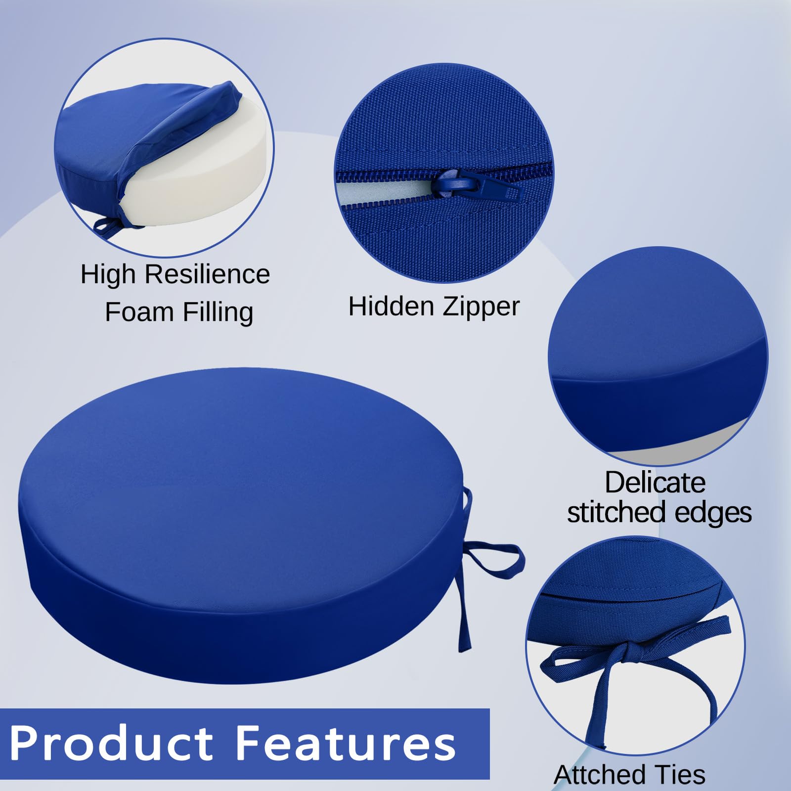 idee-home corte de espuma alta densidad, soporte ergonómico visible