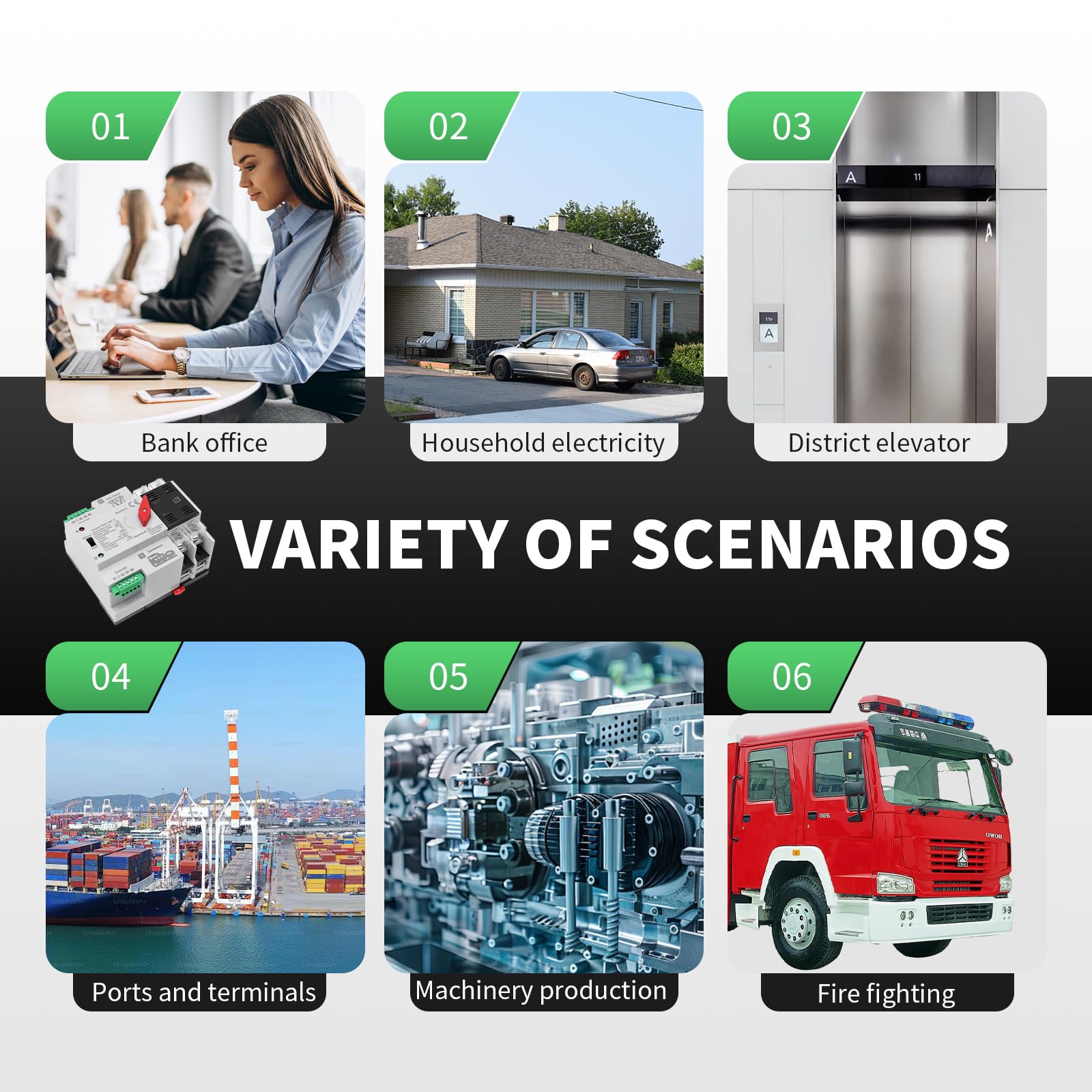 IGEYAPA Mini ATS junto a una regla para comparar tamaño y entender escala del equipo