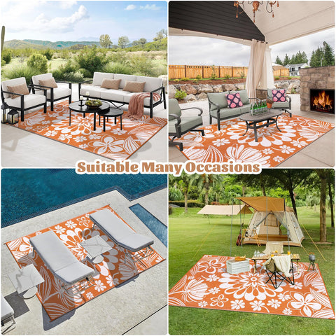 Ileading alfombra en camping RV aportando confort y resistencia al exterior