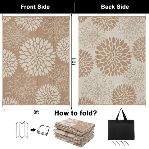 Ileading reversibilidad de la alfombra con dos estampados para cambiar estilo