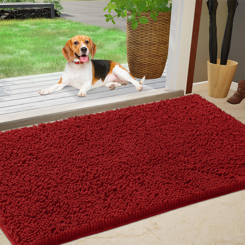 IM HOME felpudo chenille frontal mostrando superficie absorbente