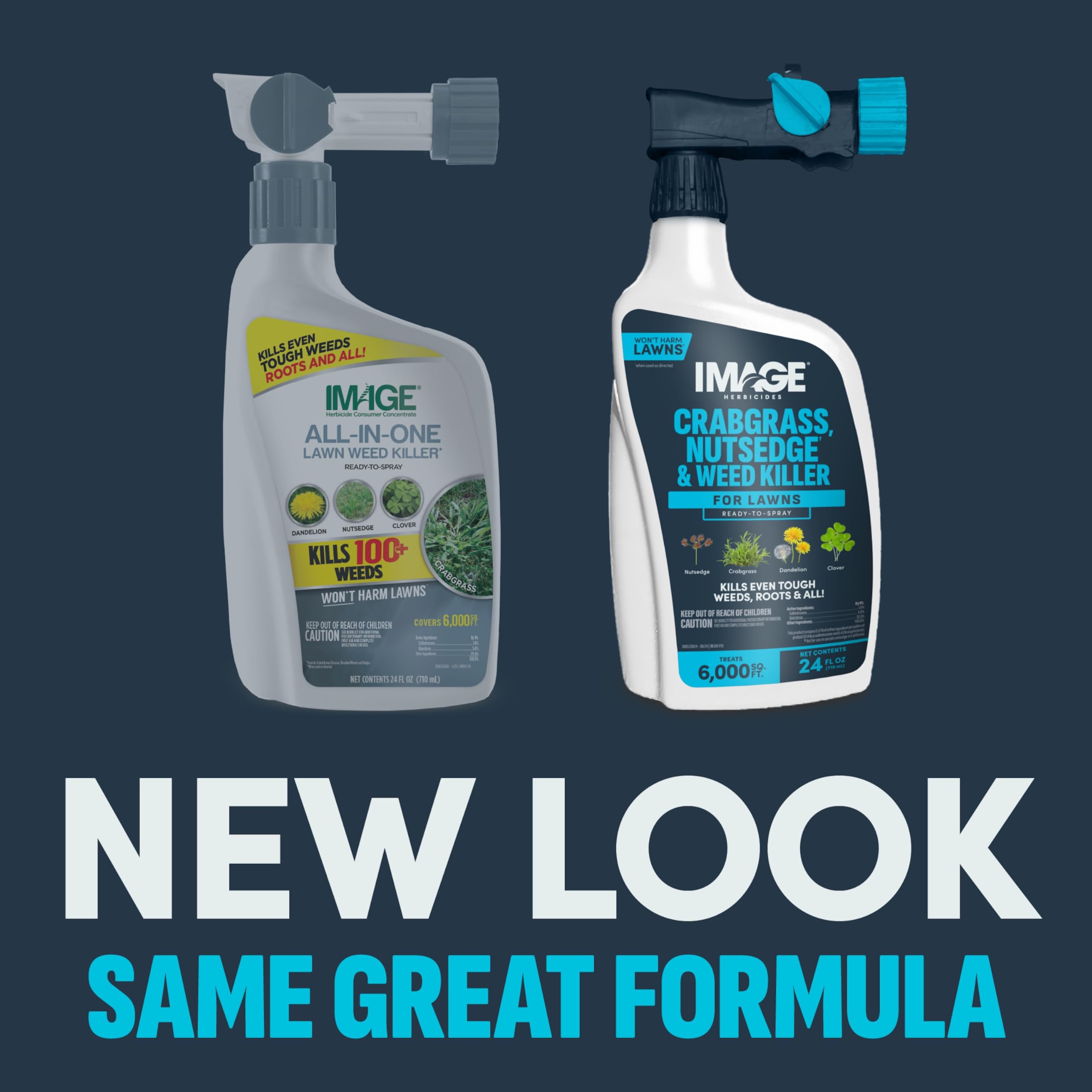 Image Herbicides en uso sobre crabgrass, eliminando malezas sin dañar césped