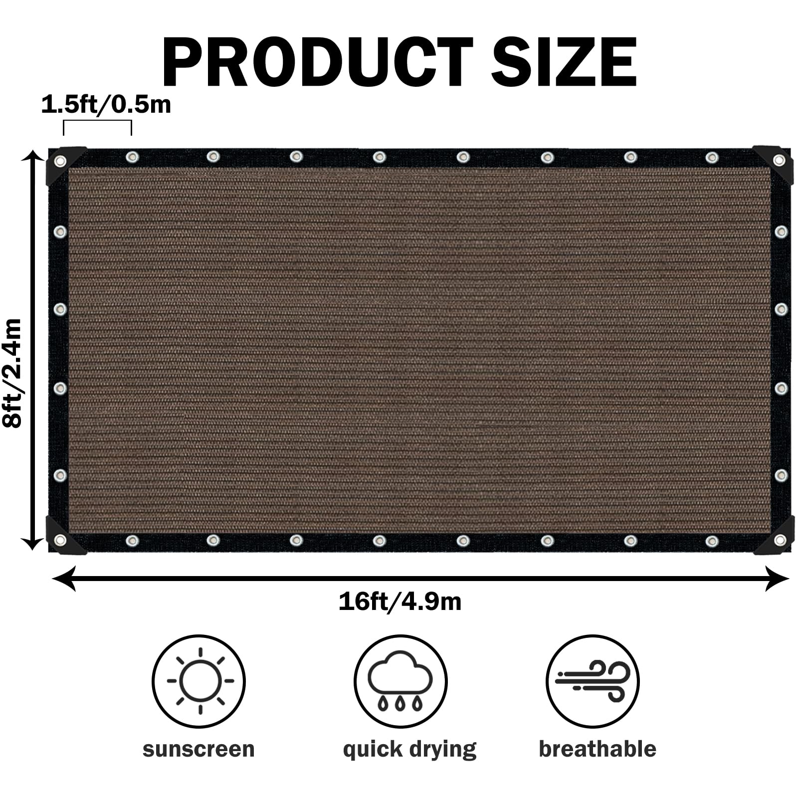 IMSGVIFO primer plano del tejido HDPE resaltando durabilidad