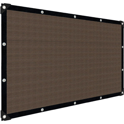 IMSGVIFO lona frontal 8x10FT mocha mostrando cobertura y estilo