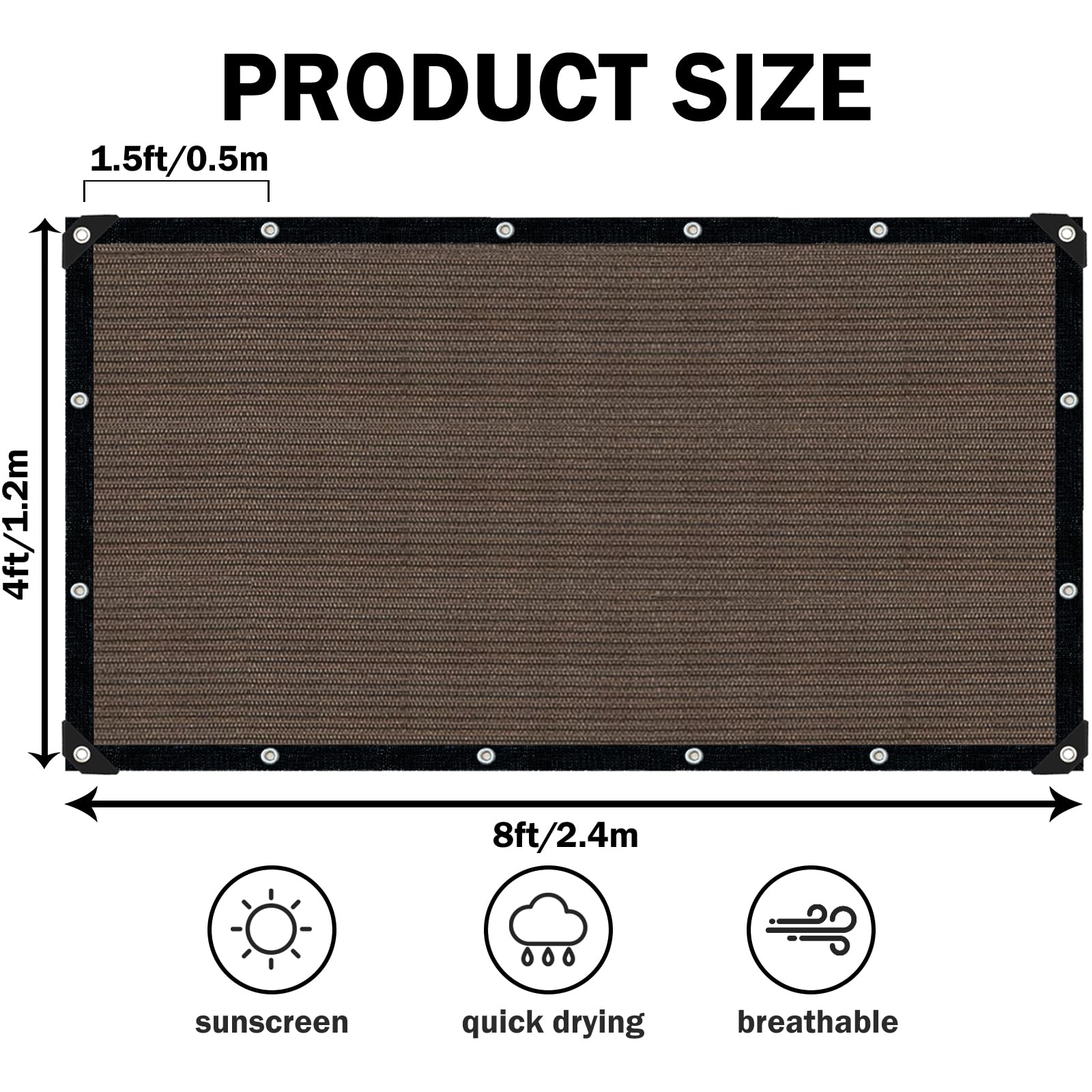 IMSGVIFO primer plano de la textura HDPE que destaca ventilación y durabilidad