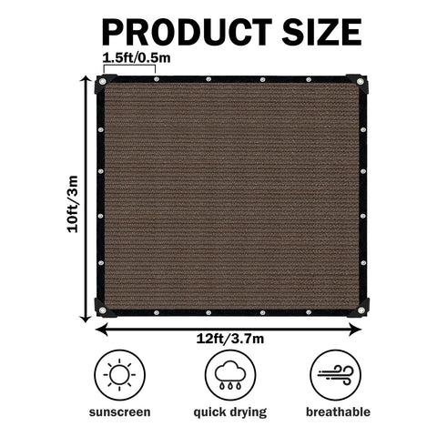 IMSGVIFO primer plano del tejido HDPE denso, durabilidad y ventilación