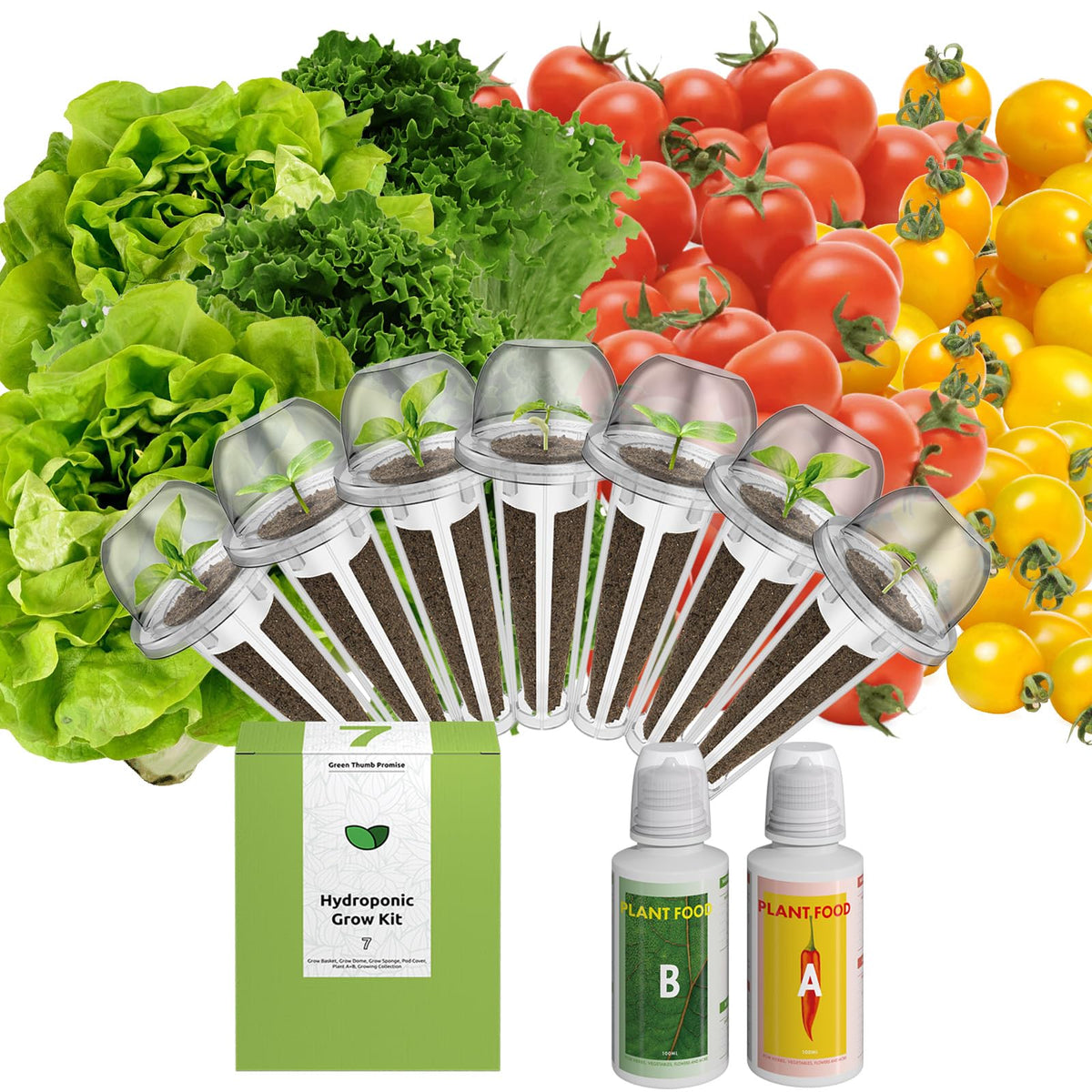 inbloom empaque frontal mostrando el kit completo y beneficios de cultivo