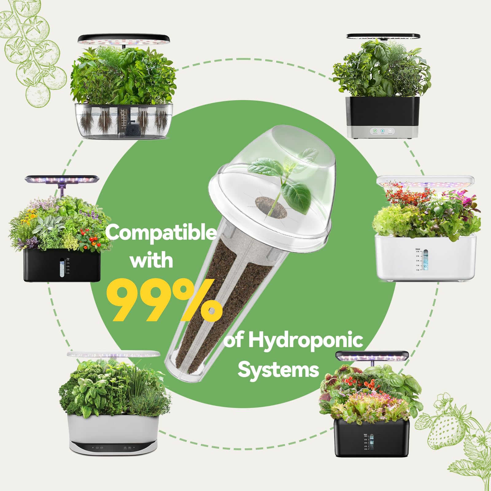 inbloom variedad de semillas heirloom organizadas para elegir cultivo