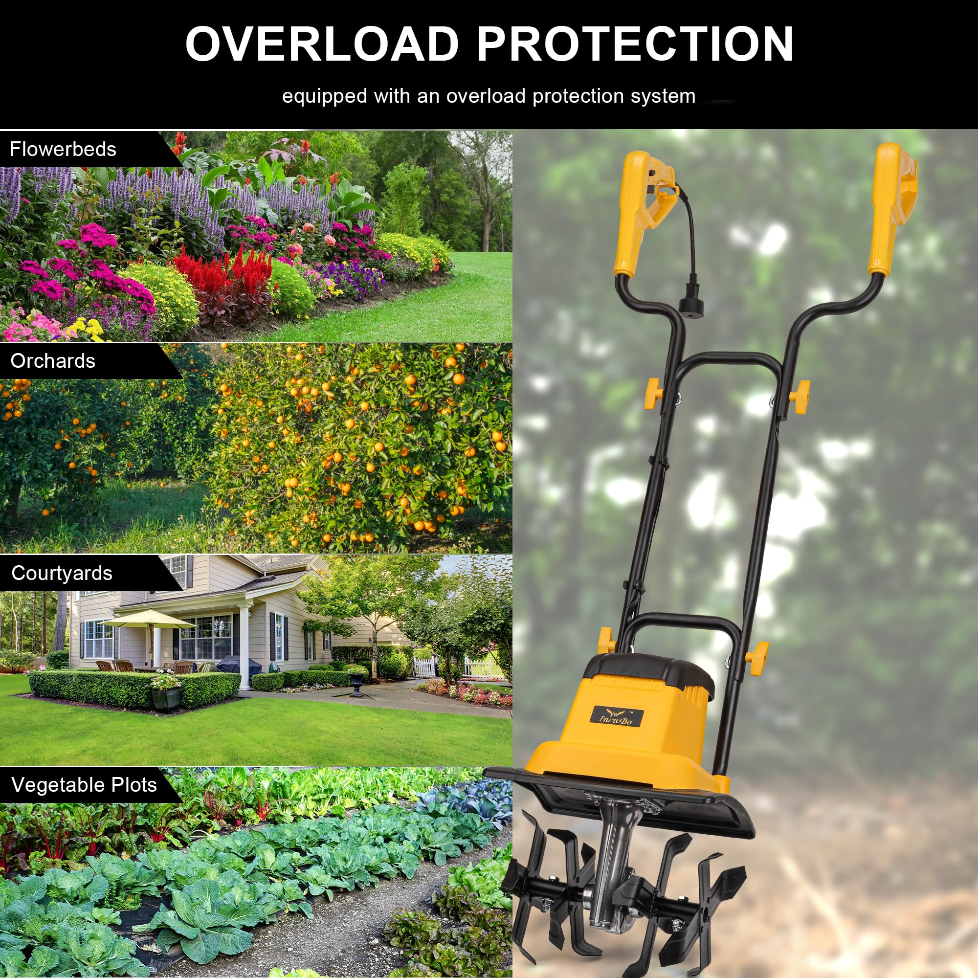 IncwBo asa y panel de controles ergonómico para manejo cómodo