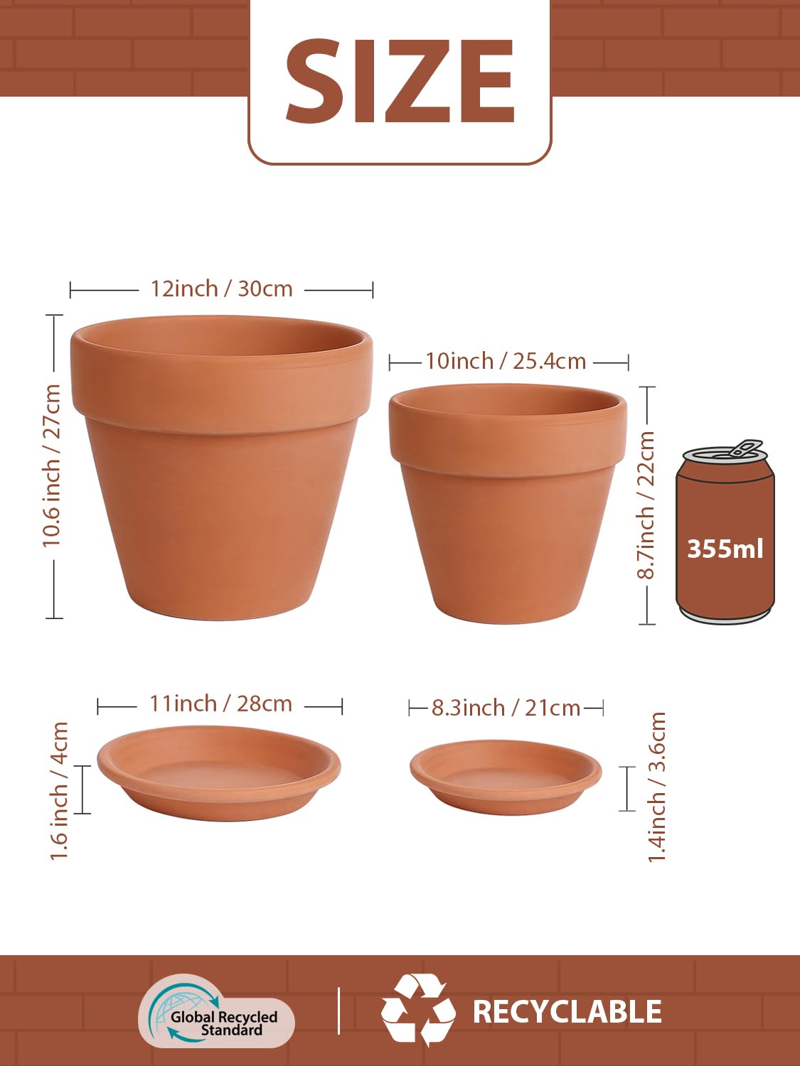 INGOFIN primer plano textura de terracota que mejora respiración del sustrato