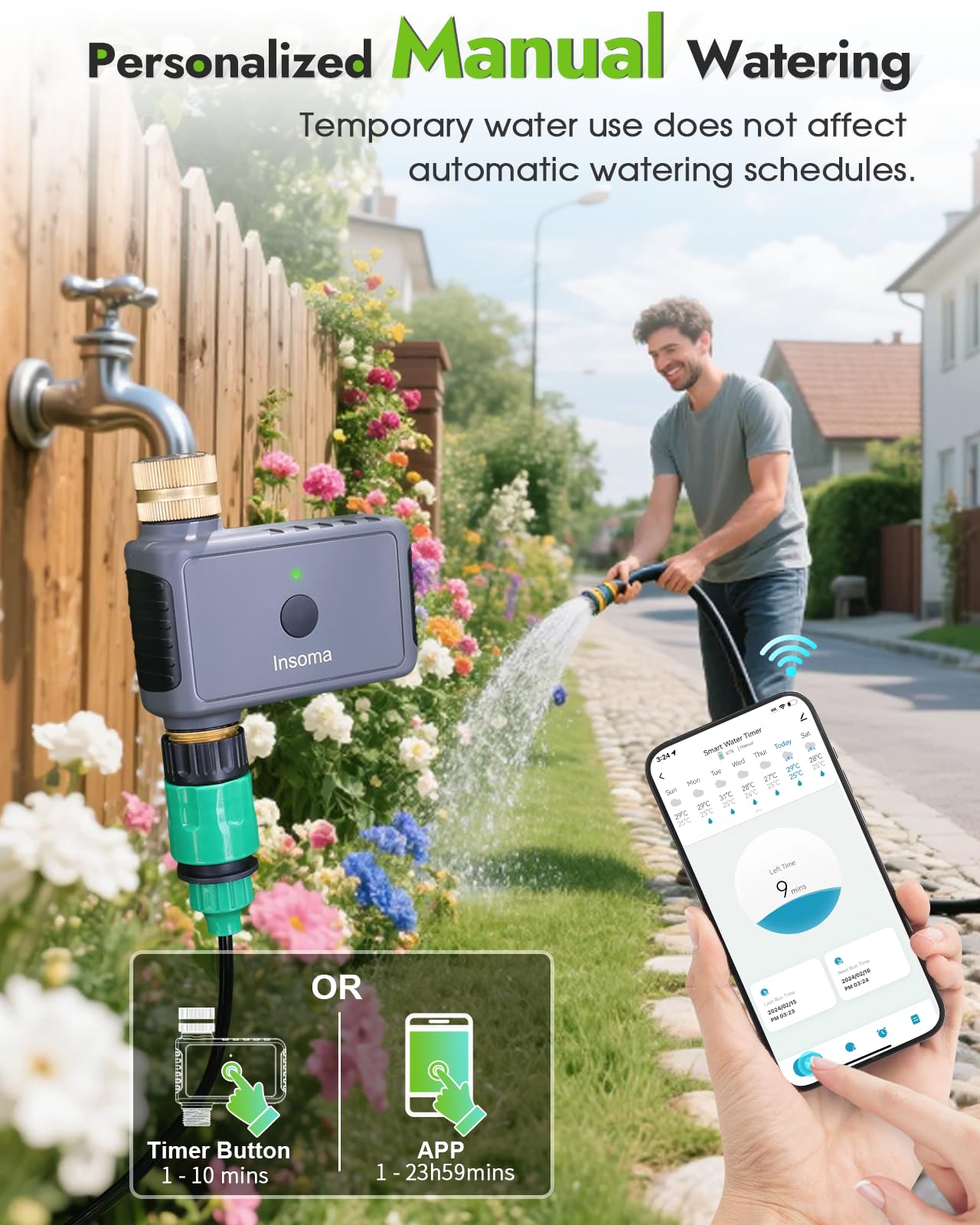 Insoma en app Smart Life en móvil para control remoto y programación sencilla