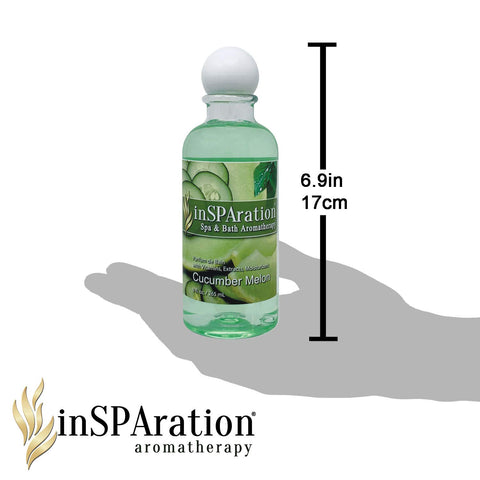 InSPAration botella 9 oz a escala para referencia de tamaño práctico