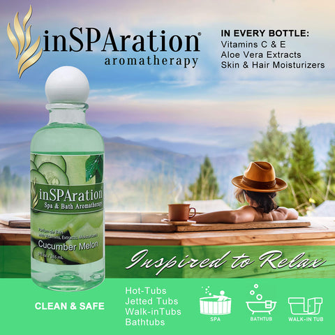 InSPAration aplicando fragancia en jacuzzi para ambiente relajante