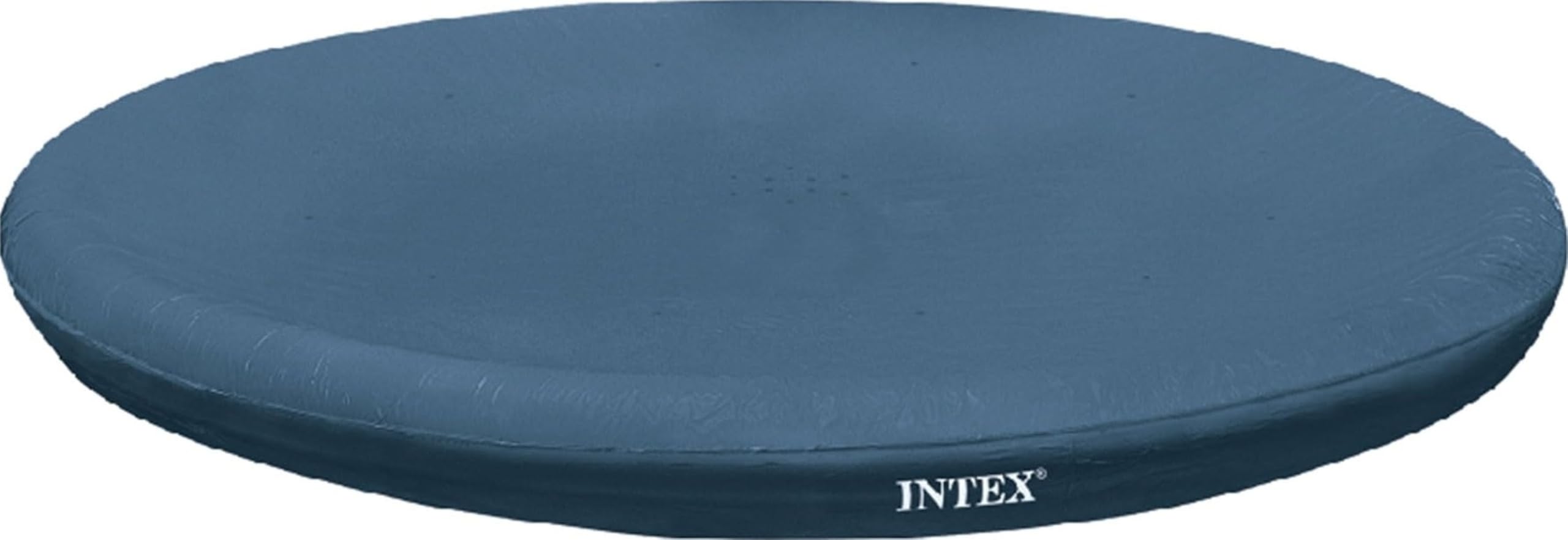 Intex cubierta 28020E frontal mostrando ajuste y sobreposición de 12 pulgadas