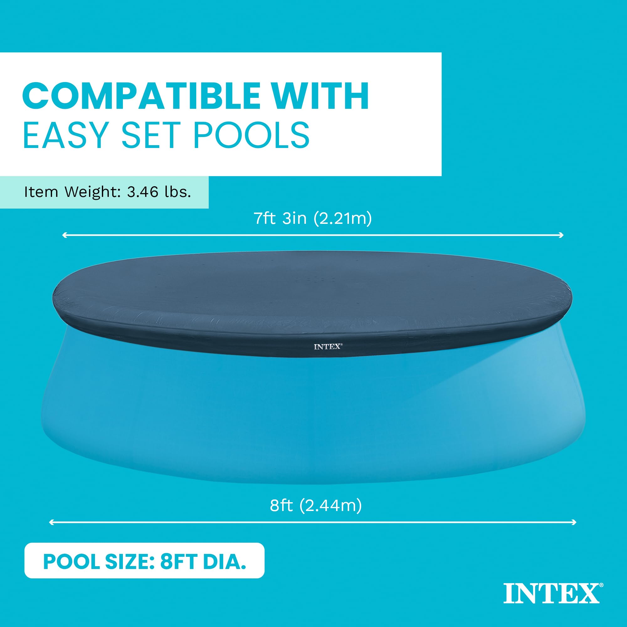 Intex orificios de drenaje previniendo acumulación de agua y peso sobre lona