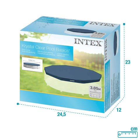 Intex cubierta en jardín mostrando protección y apariencia cuidada