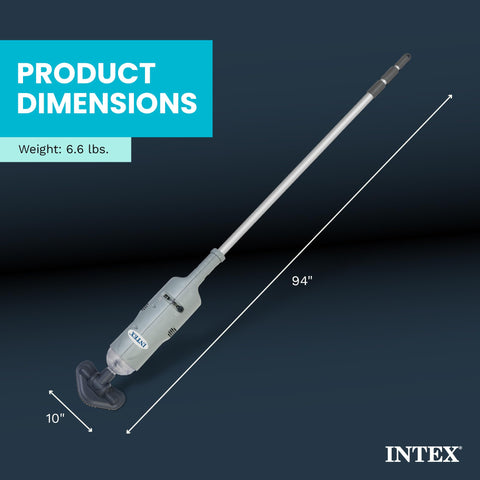 Intex aspiradora en uso limpiando fondo de piscina rápida eficacia