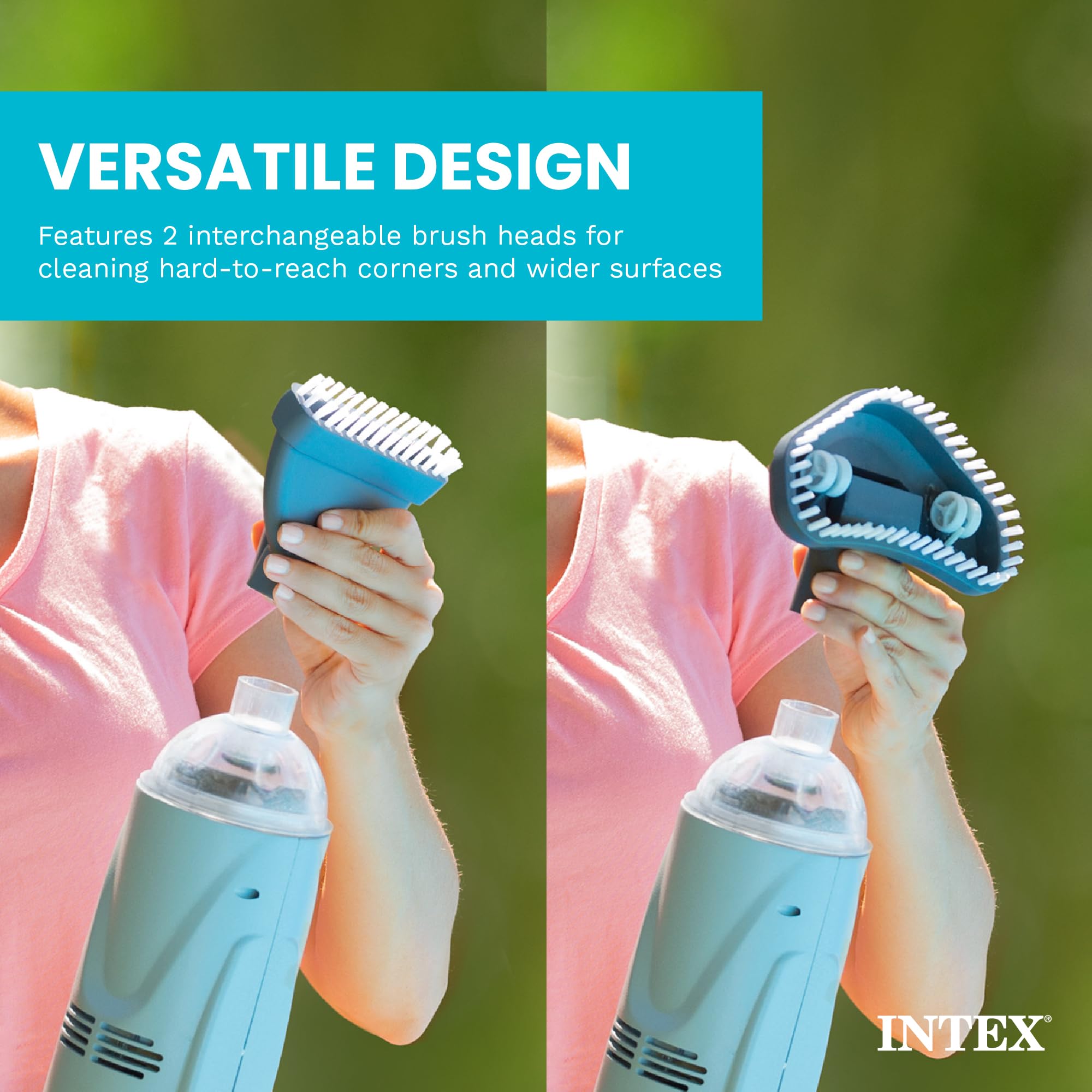 Intex cabezales intercambiables para distintos tipos de suciedad