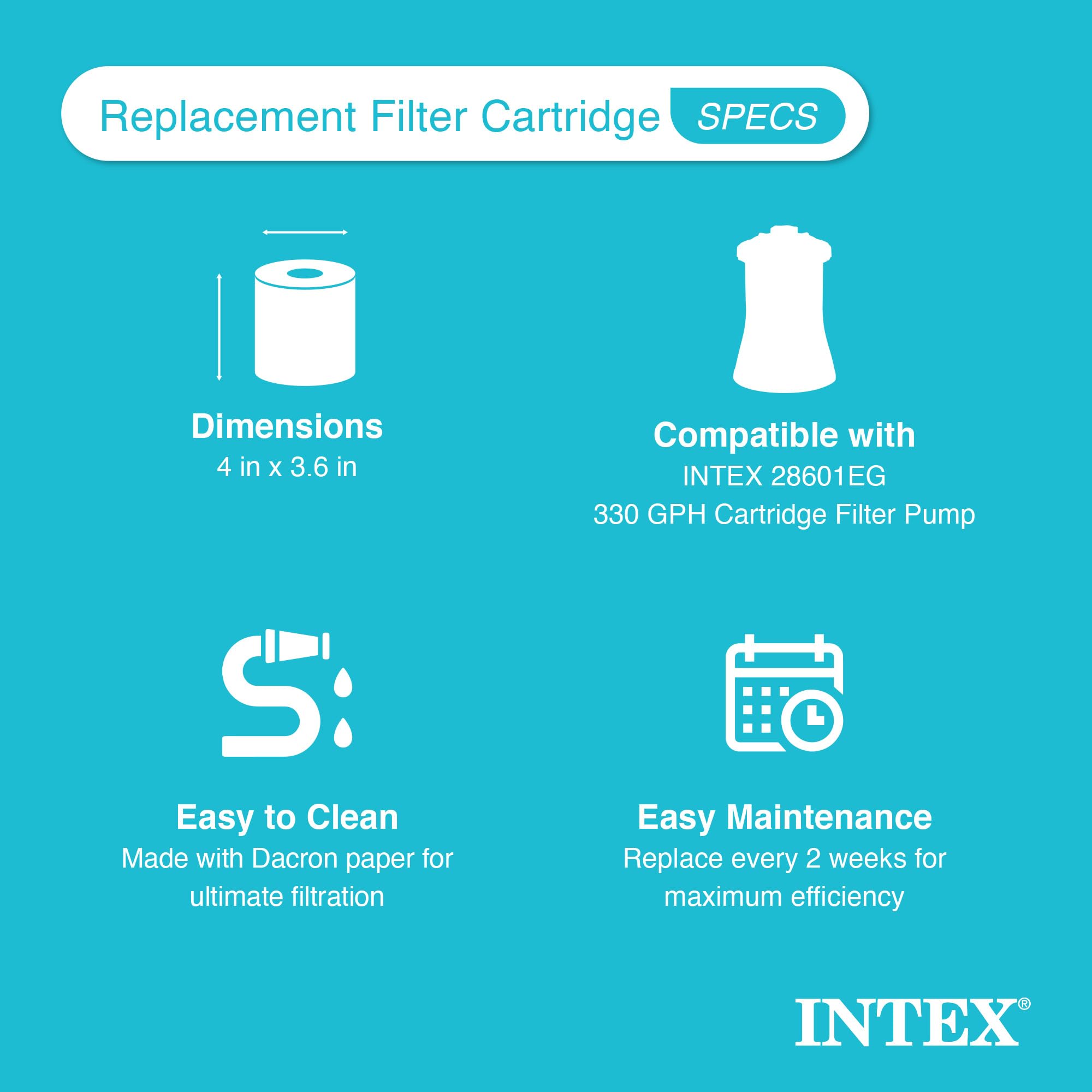 Intex detalle del borde para un sellado seguro y fiable