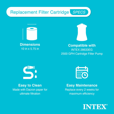 Intex cartucho instalado en bomba demostrando compatibilidad y flujo