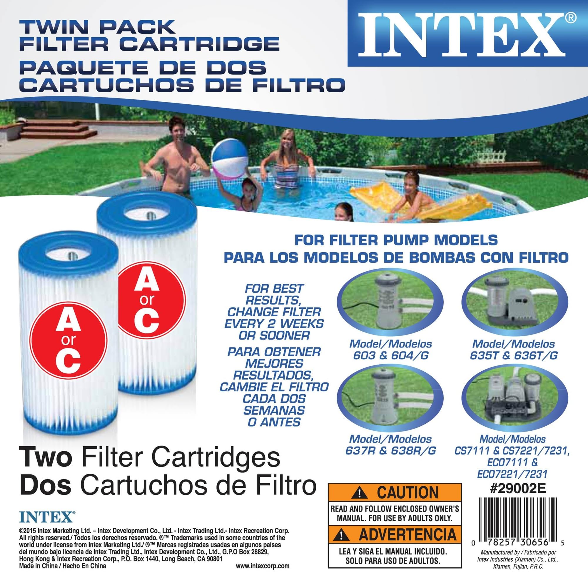 Intex pack embalaje original con etiquetas litográficas para garantía