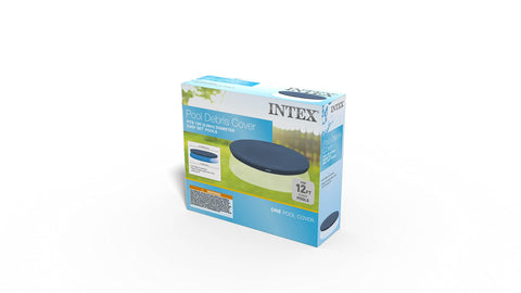 Intex cobertor comparado con la piscina para ver escala y voladizo