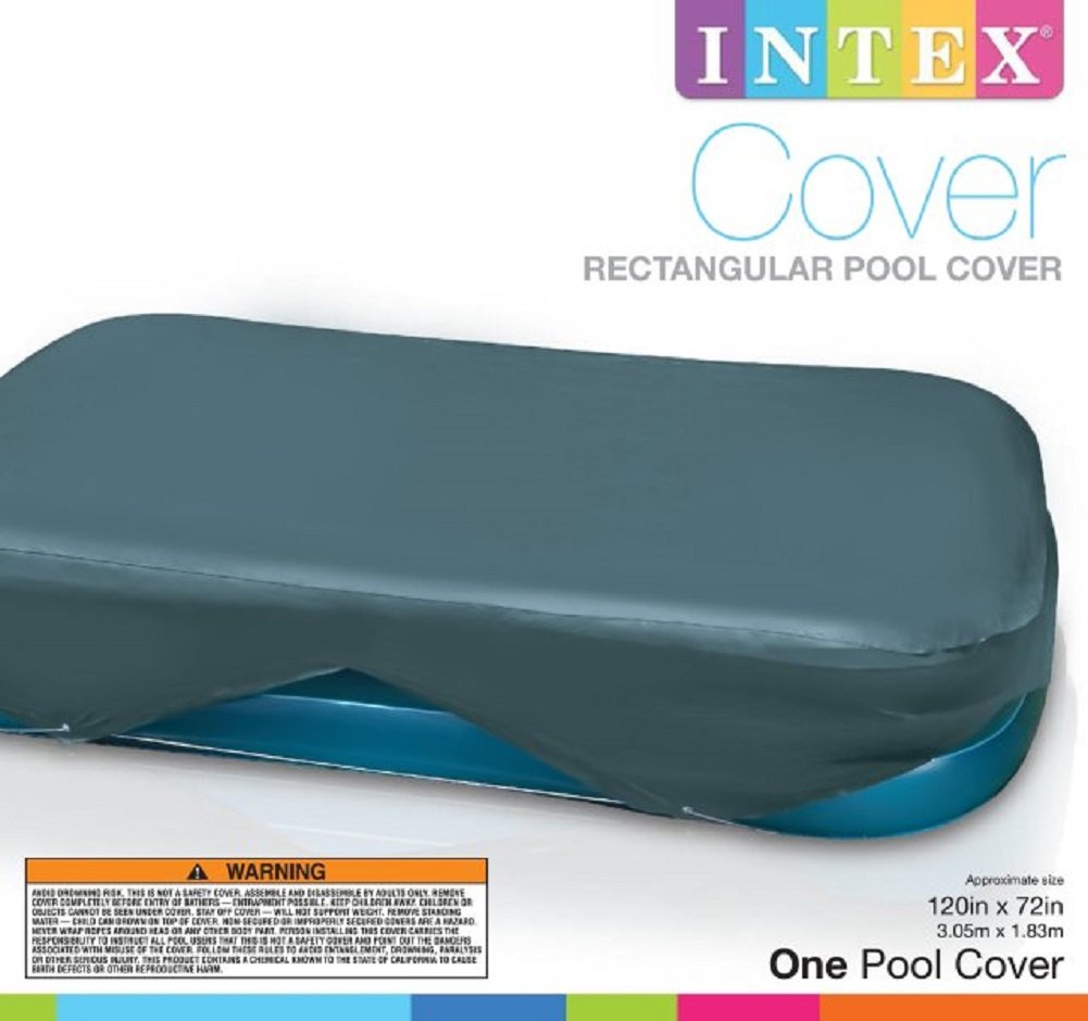 Intex comparación de tamaño con 20 pulgadas de sobrehang para ajuste seguro