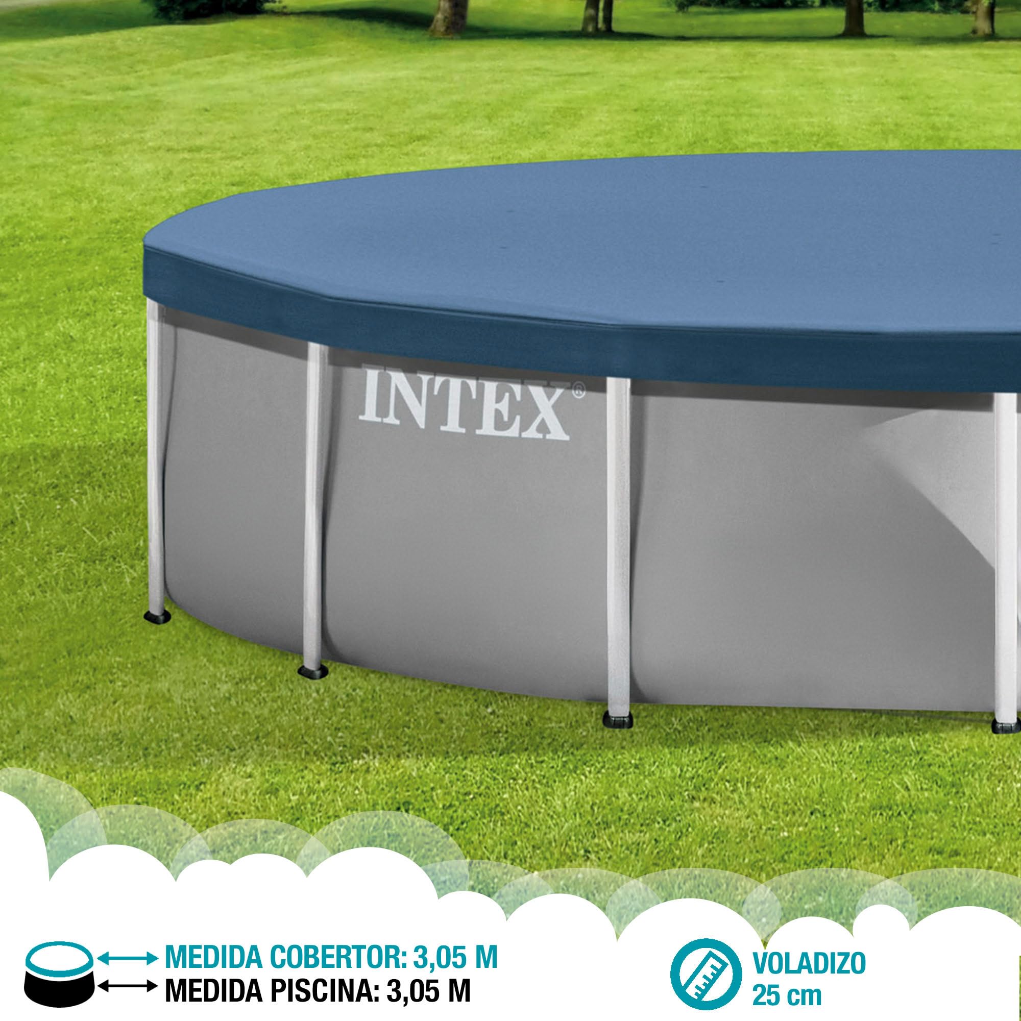 Intex dobladillo con cuerda para fijar y evitar desplazamientos