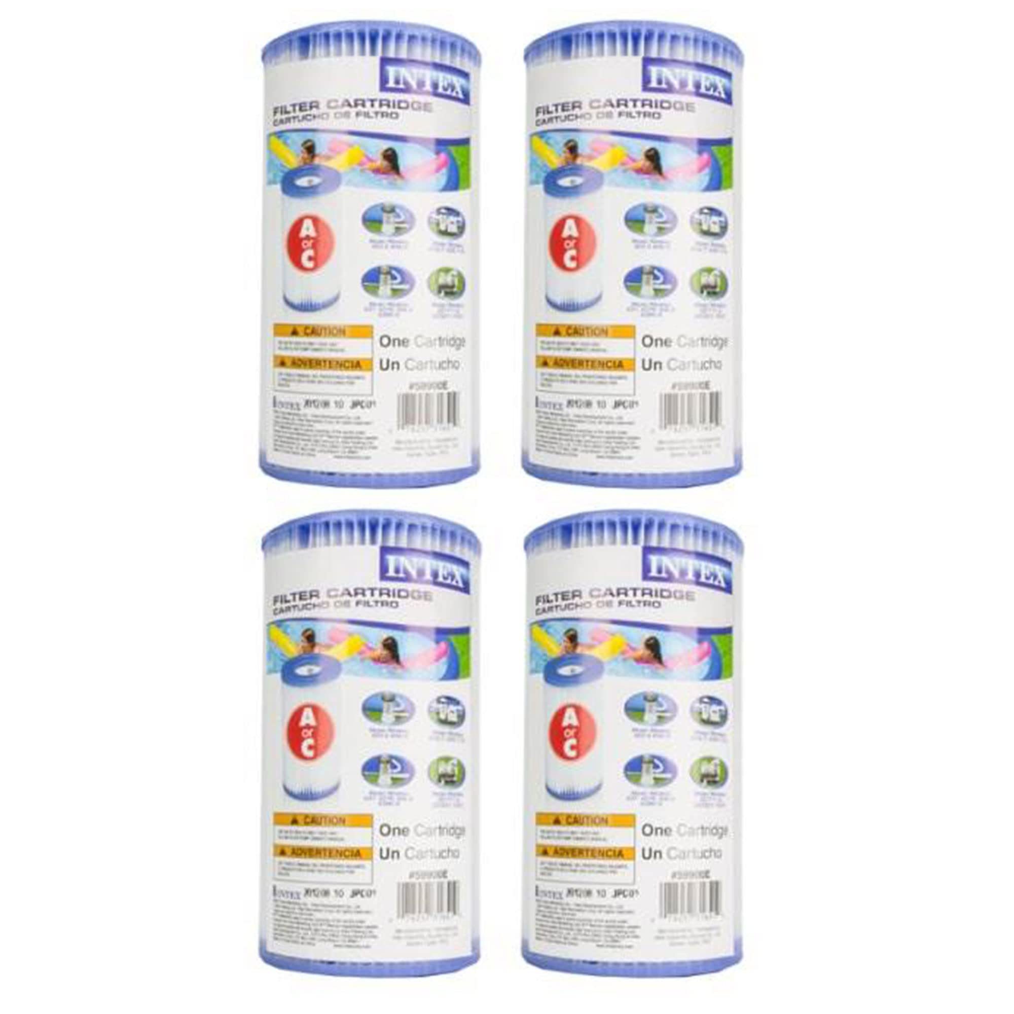 Intex filtro 29000E frontal mostrando ranuras y ajuste compatible
