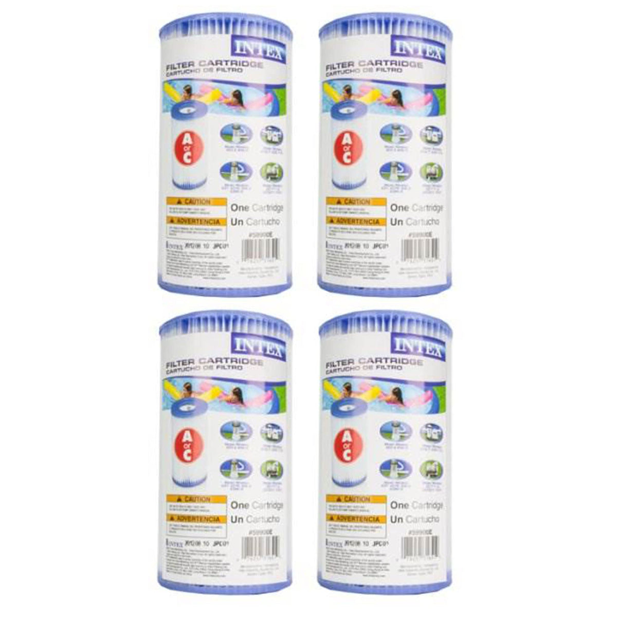 Intex filtro 29000E frontal mostrando ranuras y ajuste compatible