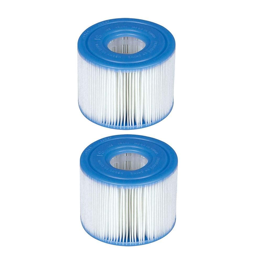 Intex filtro comparación con mano para ver tamaño real y encaje seguro