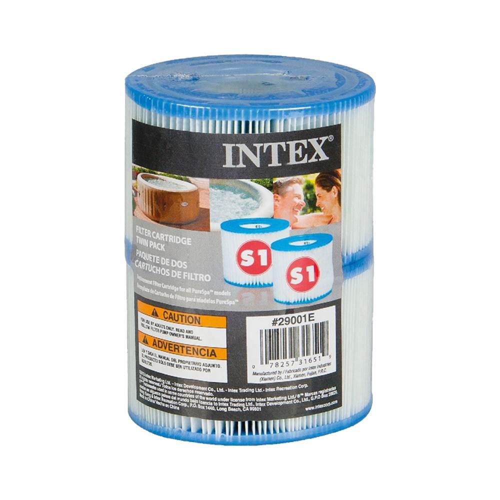 Intex filtro etiqueta con número 29001E para confirmar compatibilidad