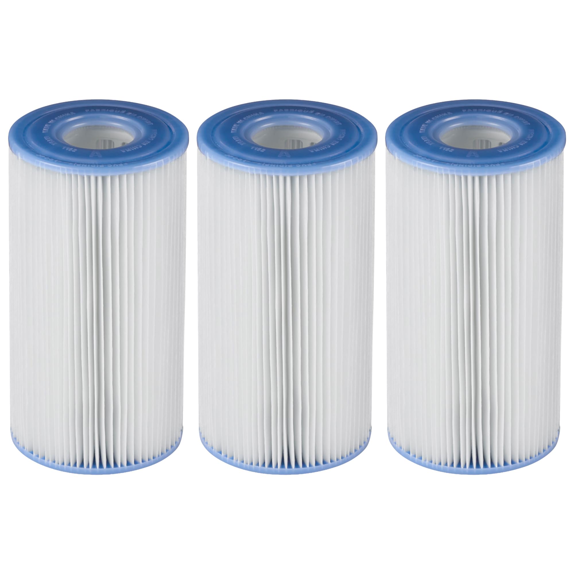 Intex paquete frontal mostrando los tres cartuchos y la compatibilidad