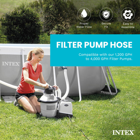 Intex detalle de rosca y tuerca que facilita instalación segura y ajuste hermético