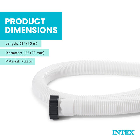 Intex corte transversal de la manguera que muestra el material resistente al flujo
