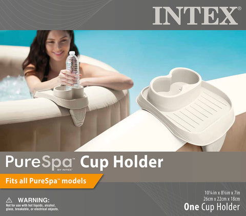 Intex portavasos etiqueta con lista de modelos compatibles