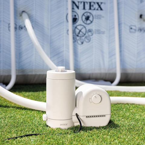 Detalle del dacrón del cartucho Intex para filtración más eficiente