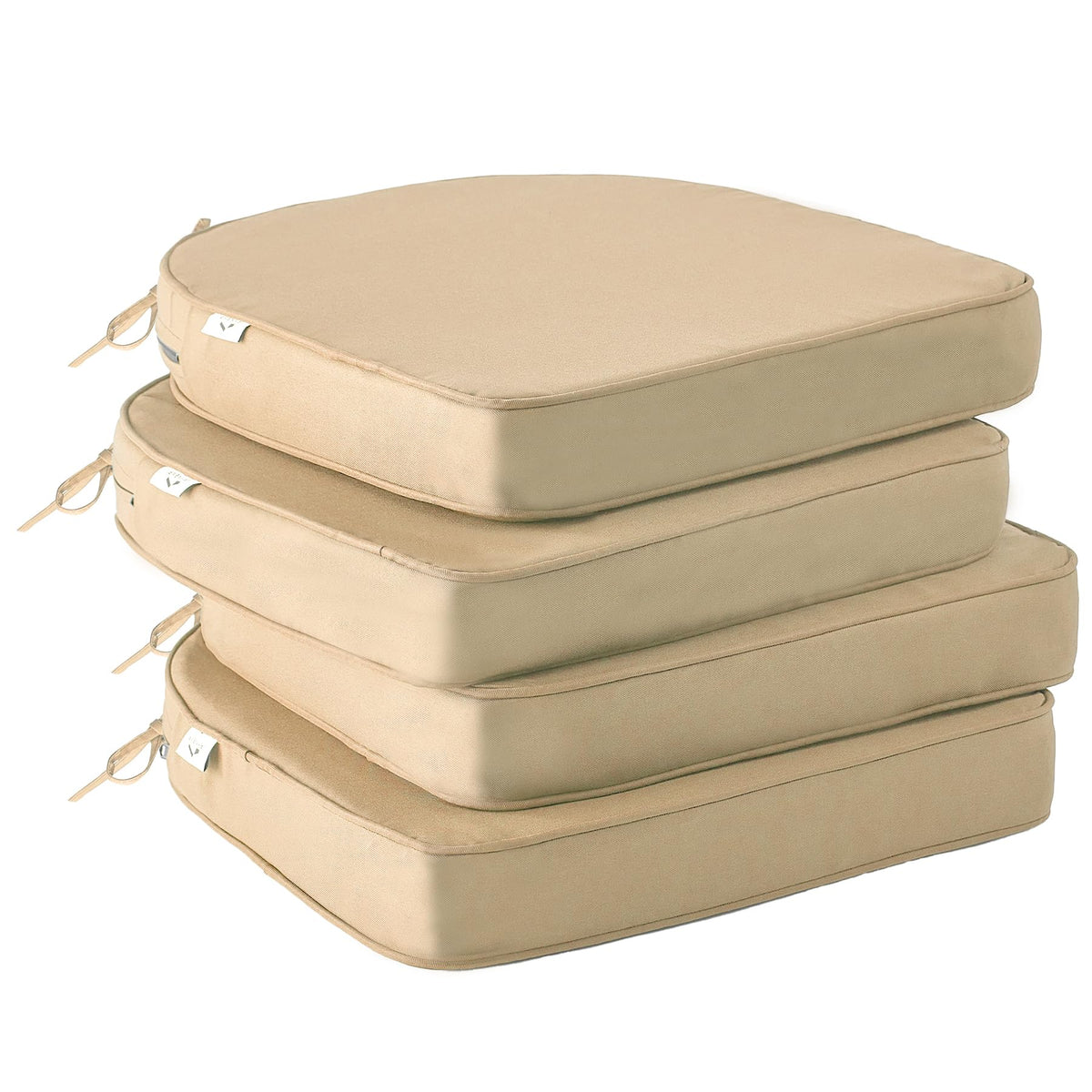 IPYNBAP cojín beige para silla vista frontal con aspecto cómodo y resistente